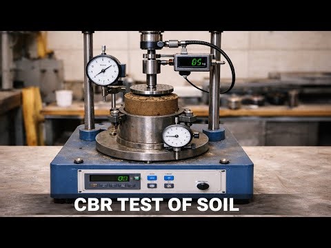 CBR test of soil