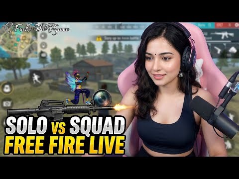 Free Fire Gameplay Hindi 🔥 Solo vs Squad | Intense Battle Royale Action