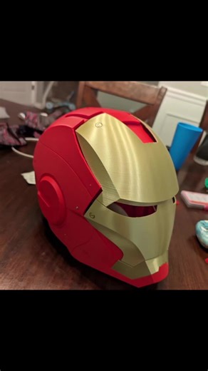 Full Size Iron Man Helmet! #bambulab #bambulabx1carbon #ironman #3dprinting