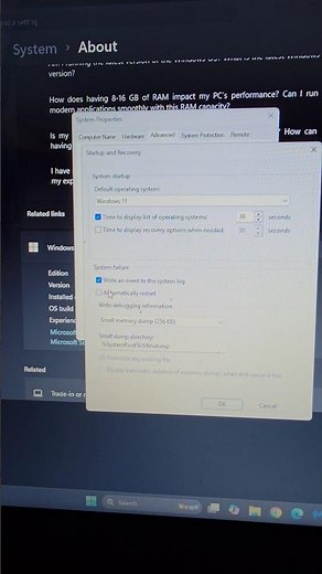 Stop Windows 11 From Restarting After it Crashes BSOD Blue Screen of Death Disable Automatic Restart
