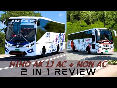 Hino AK 1J AC+NON AC | 2 in 1 Bus Mod Review + Link | Mahim Recorder | MBD V7.4 | ETS2 |