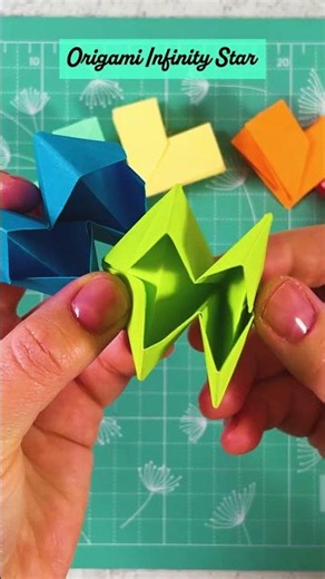 Easy Origami Infinity Paper Star ✨🌈 No Glue Fidget Toy DIY