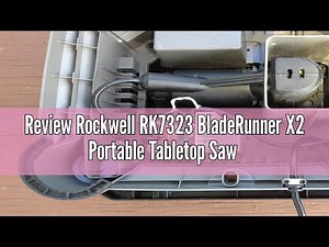 Review Rockwell RK7323 BladeRunner X2 Portable Tabletop Saw with Steel Rip Fence, Miter Gauge & 7 Ac