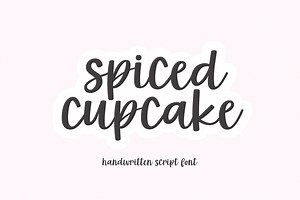 Spiced Cupcake | Modern Script Font, a Script Font by KA Designs