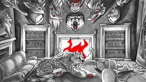 Watch The White Stripes Animated Yule Log Video