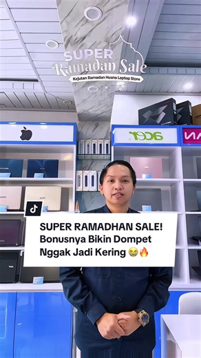 Laptop panas? Skripsi macet? Kerjaan numpuk? Tenang… di HUSNA LAPTOP STORE ada solusinya 👌 Lagi ada Super Ramadhan Sale 🎉 Beli laptop langsung dapet bonus keren: ✔ Mouse Logitech asli ✔ Pen Stylus ✔ Cooling Pad ✔ Gamepad ✔ Dan hadiah menarik lainnya Promo cuma dari 1 Maret – 10 Maret 2026 ya! Jangan sampe nyesel karena telat 🤫 Follow dulu, save videonya, terus datang ke toko. Siapa tau selain dapet bonus… dapet senyuman juga 😏✨ . #Hus#HusnaLaptopStorep#SuperRamadhanSaleo#PromoLaptopp#LaptopM