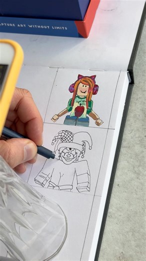 Drawing your Roblox avatar in sketchbook #robloxavatar #art #roblox