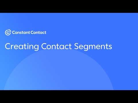 How to Create Segments in Constant Contact | Constant Contact