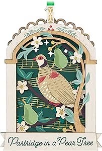 Hallmark Keepsake Christmas Ornament 2024, Twelve Days of Christmas Papercraft, Gifts for Christmas Lovers