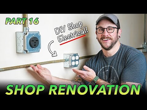 WORKSHOP RENOVATION 16 : DIY Shop Electrical Basics w/ Conduit Bending