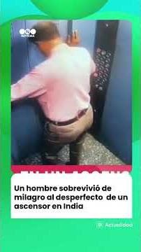 A scare that almost ended in tragedy in an elevator!