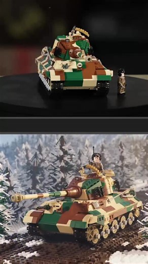 Tiger Ausf. #brickmaniaer” - WWII German Heavy Tank We will only make as many kits as are preordered by midnight on Monday, December 22nd! #brickmania #brickarms #ww2 | Brickmania