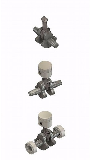 FUSION 360 || Animation of Piston, Connecting rod and Crankshaft assembly #tutorial #engineering