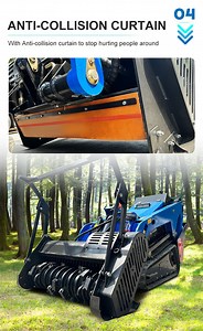 [Hot Item] Forestry Mulcher Mini Skid Steer Loader Forest Mulcher Attachment on Sale Mini Loader Forestry Mulcher Fit Most Brands