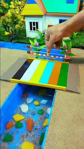 Building a Strong & Beautiful Mini Bridge Over a Tiny River