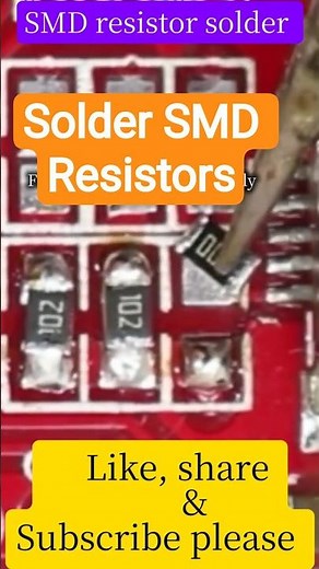 How to Solder SMD Resistors | Easy Step-by-Step #shorts