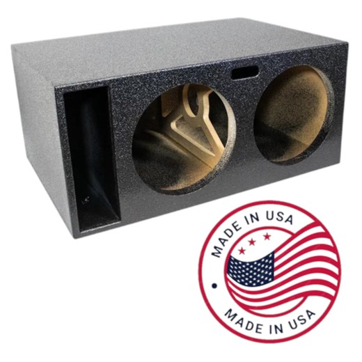 Dual 12in Ported Subwoofer Enclosure – XL Jumbo, Bed Liner Finish, USA Made - Etsy