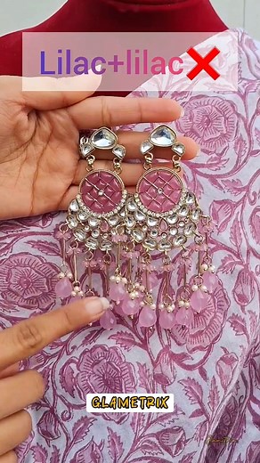 No More Matching Or Boring Jewellery Combos 🤫 - Try These Unique Color Combos For Your Next Occasion ✨🔥 Which look would you rock? 💁‍♀️ #glametrix #earrings #kundan #necklace #kundanjewellery #fblifestyle | GlameTrix