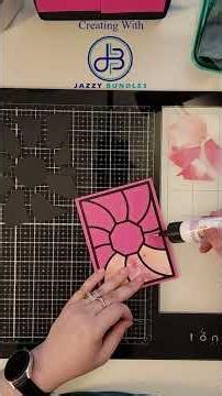 Orange and Pink Tie Dye Paper | How To Create a Paper Piecing Card