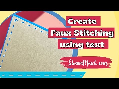 Easily Create the look of Faux Stitching using text in Cricut Design Space