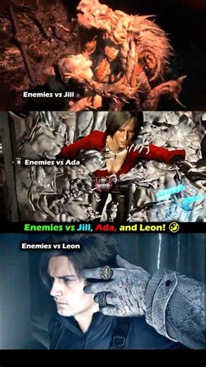 Enemies vs Jill, Ada, and Leon! 🤣