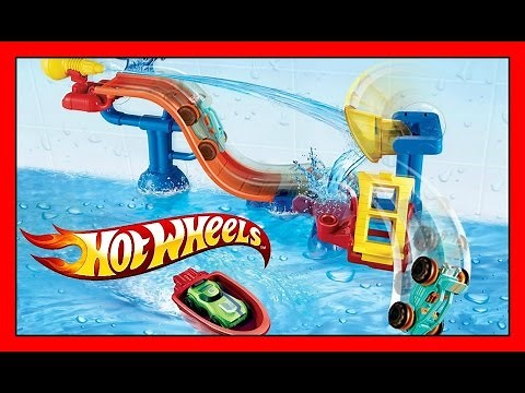HOT WHEELS Splashdown Station Track You Can Put in Bath! WATER TOY And FUN Splash Rides Car!