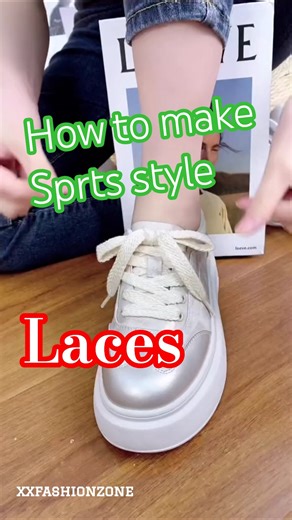 Sport Laces Style | How to Style Your Laces 🔥new invention style 395 #shorts