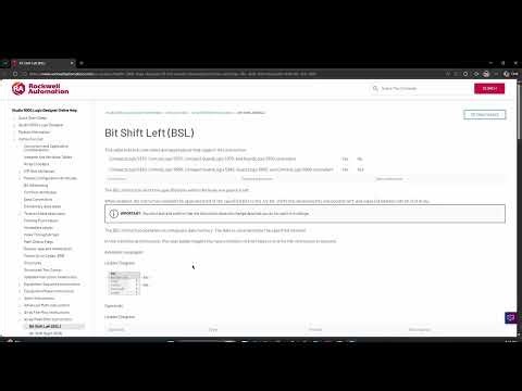 Bit Shift Left BSL Instruction| Studio 5000 | CompactLogix | PLC Tutorial