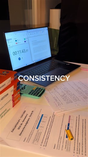 Le plus dur est de s’accrocher jour après jour. Mais il suffit de se souvenir pourquoi on fait tout ça ✨. #studytok #fy #study #goal