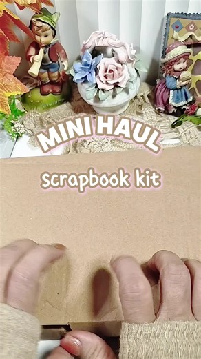 ASMR mini haul journal scrapbook kit. #journalkit #scrapbookasmr #asmrjournaling