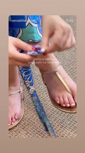 How to Tie Decorative Sandal Straps for Vacation