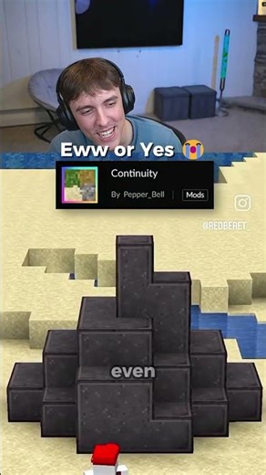 DrDonut Finds The Minecraft Continuity Mod 🤯