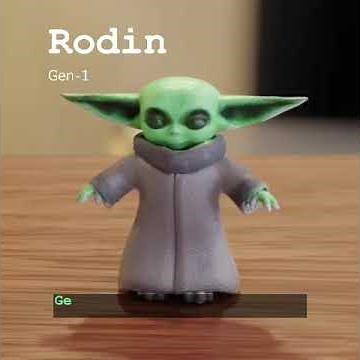 Rodin Gen-1, a new generative AI model that can create 3D models from text descriptions #3d #genai