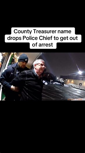 Kankakee County treasurer name drops police chief to get out of arrest. Following a hit and run the suspect is arrested and then briefly after is released after shift commander orders officer to release him and give him a ticket instead. #policecam #police #dashcam
