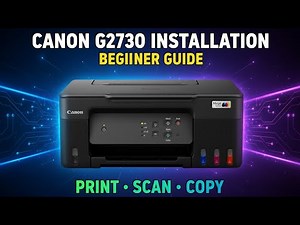 Canon G2730 Megatank Printer Setup | First Time Installation Guide #CanonG2730