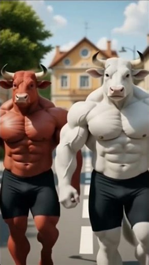 Red bull white bull friend go to school #trending #cartoon #redbullbasement #redbullracing #friends