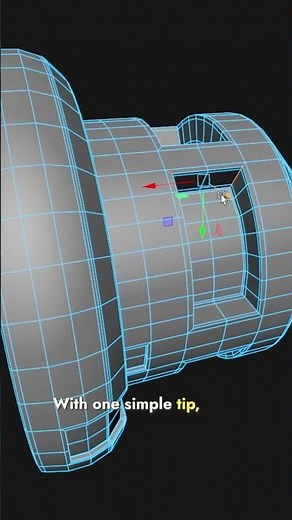 Perfect Vertex Slide in Maya – Fast Tip #mayatutorial #modelingtips #shorts