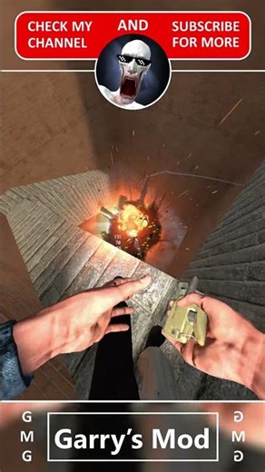 Funny Chase SCP 096 in Maze #shorts #usa #gmod #sandbox