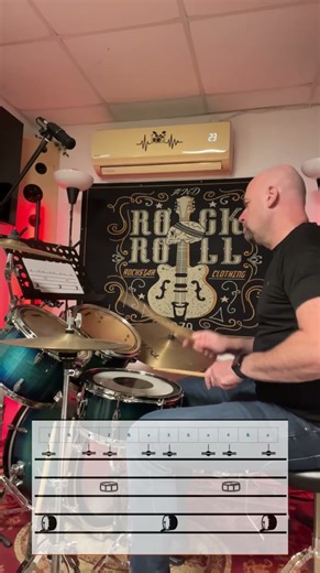 Simple Shuffle Groove Variations .You can play this #drumskills #drums #drumlessonforbeginners