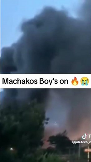 Machakos boys highschool on fire