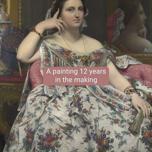 Jean-Auguste-Dominique Ingres was born #OnThisDay in 1780. One of his most famous works is this portrait of Madame Moitessier. Ingres was commissioned to paint this portrait in 1844, two years after the sitter, Marie Clotilde-Inès de Foucauld, had married the wealthy banker, Sigisbert Moitessier: https://bit.ly/2HhVolr | National Gallery