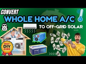 🔴I converted my Whole House A/C to off-Grid Solar- EASY to do