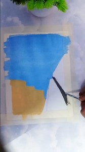 roadway view 🌺🌷#art #drawing #painting #roadpainting #easydrawing