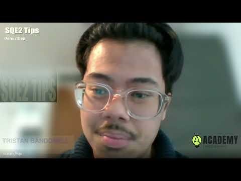 SQE2 Tips: Written Exams Formatting and Time Management (with Tristan)