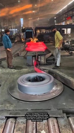 Inside a Steel Mill: Hot Rolling & Red-Hot Metal Coiling Process