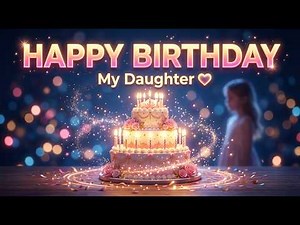 Happy Birthday My Daughter 🎂 Emotional Song & Wishes for Your Little Princess #HappyBirthday