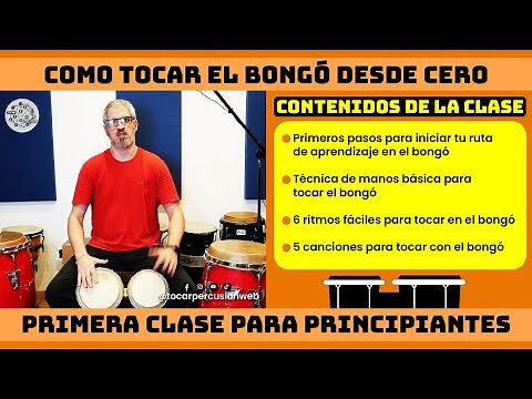 Como Aprender a Tocar el Bongó desde cero | Primera clase online para principiantes #percusión