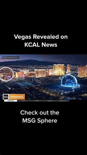First look & details #msgsphere #msgspherelasvegas 🌐 coming to #lasvegas in 2023. Exclusive info during our morning segment on #kcalnews #losangeles