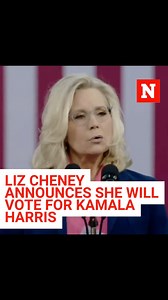 12K views · 674 reactions | Former Rep. Liz Cheney, a Republican, said she intends to vote for Vice President Kamala Harris in November's election. | Newsweek | Facebook