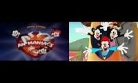 Mix of 2 videos from youtube : The 1993 VS 2020 Animaniacs Theme Song (LATIN SPAINSH)